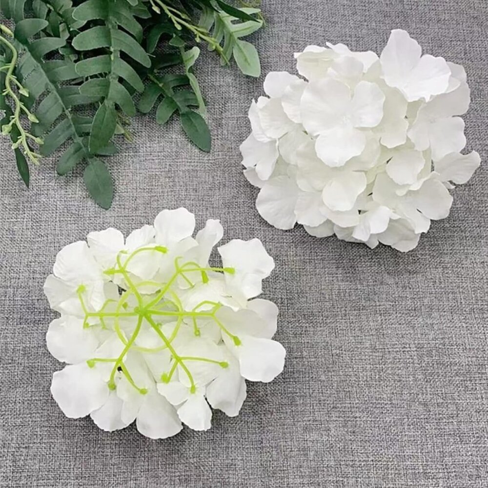 185 Artificial Hydrangea Heads Without Stems